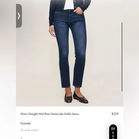 DL1961 Women's straight leg - Mid rise - Instasculpt Ankle - white - Picture 9 of 9